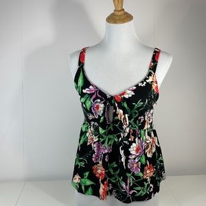 GUESS floral printed top, Stretch, Size M, Sleeveless